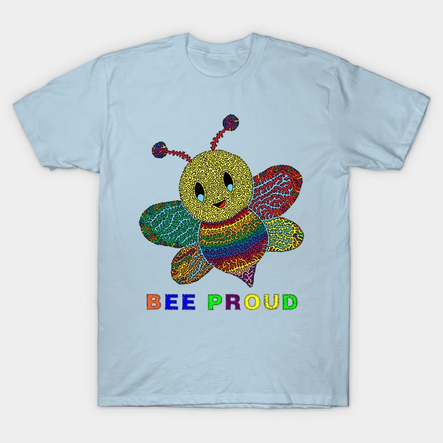 Bee Proud T-Shirt by NightserFineArts